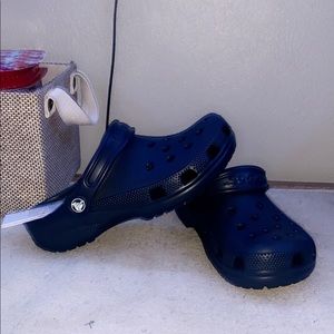 Navy blue crocs